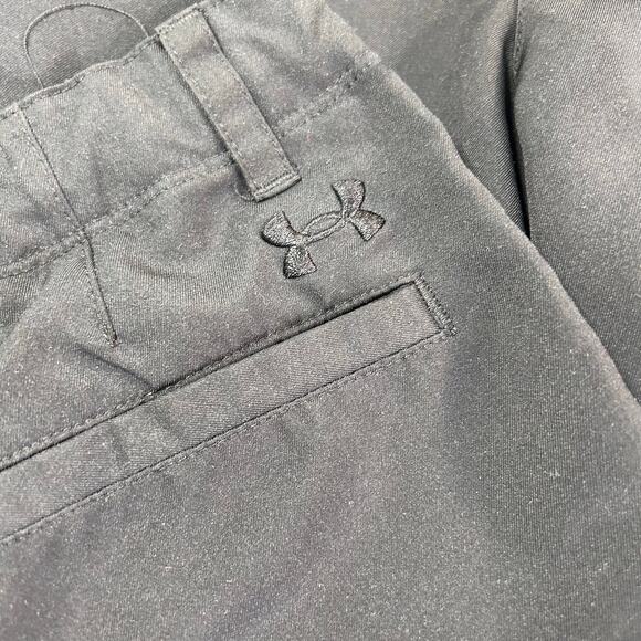 Under Armour Little Boys Black Flat Front Shorts size 6 Two pair - Picture 3 of 6